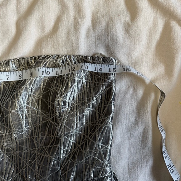 Mason Hosker Ava Maria Strapless Silver Dress - Picture 3 of 5